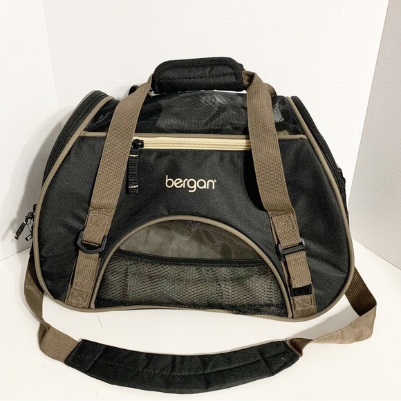 Bergan Dog Carrier Cozy Fleece Bed Shoulder Strap and Top Handles Ventilation 🐶 - Picture 1 of 13